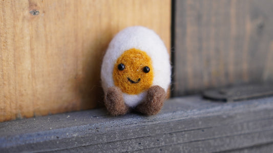 🧵 Needle Felting Tutorial: Jellycat-Inspired Egg Doll 🥚