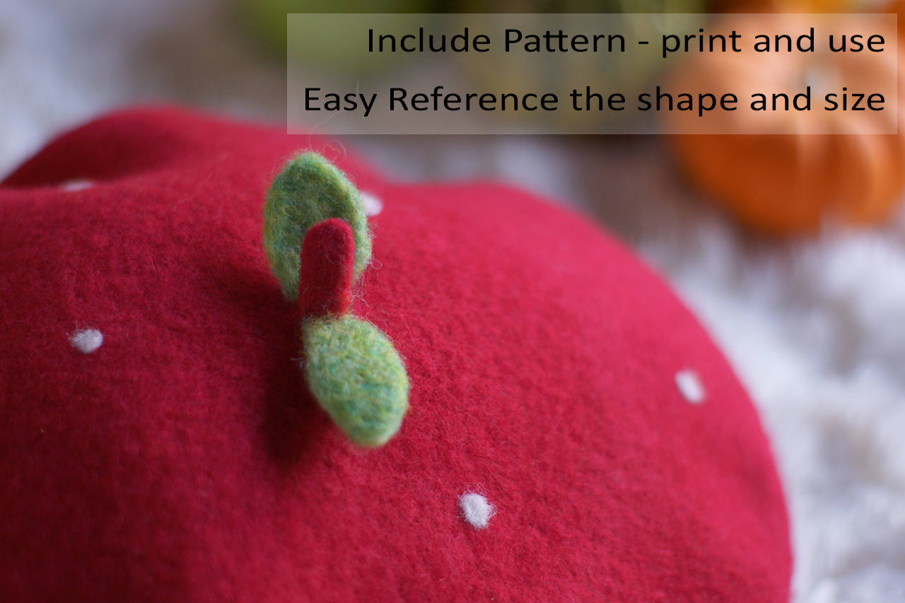 PDF - Strawberry Beret Tutorial + Pattern